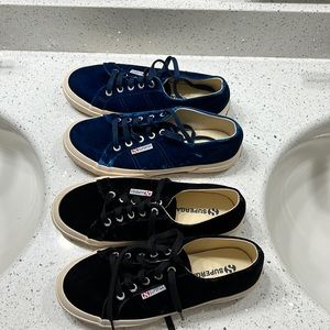 2 pairs superga shoes sneakers